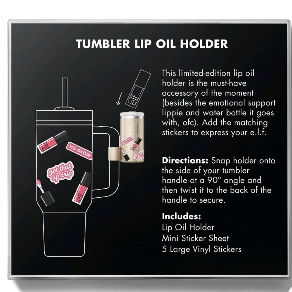 New! Elf Tumbler Lip Oil Holder Honey Talks - Picture 2 of 9
